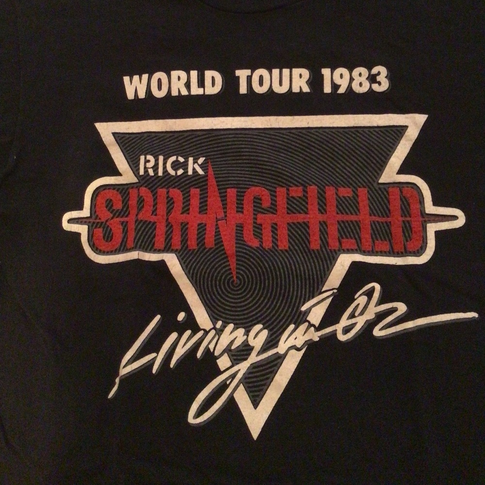 Rick Springfield VINTAGE Concert T-shirt